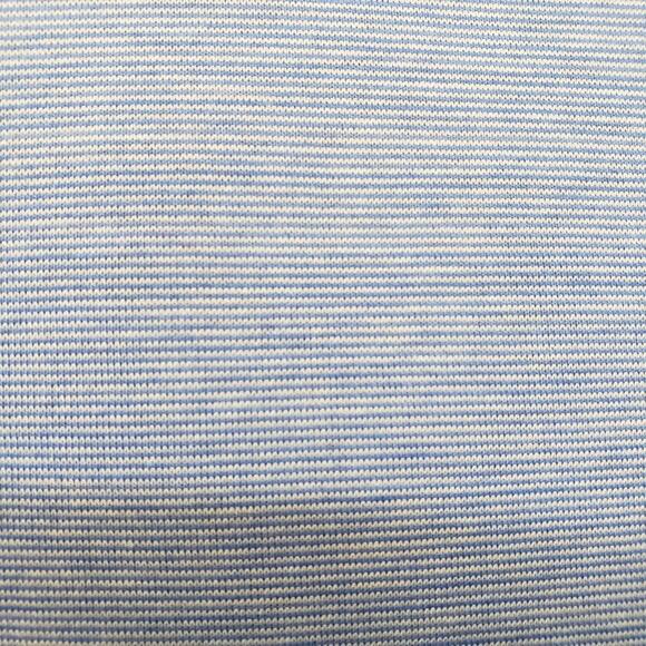 PETER MILLAR Crown Ease Briarwood Stripe Nanoluxe Polo Shirt Men L Cotton Blue - Picture 4 of 13